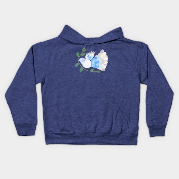 Peace Spirit Dove Kids Hoodie by Jan4insight TeeStore